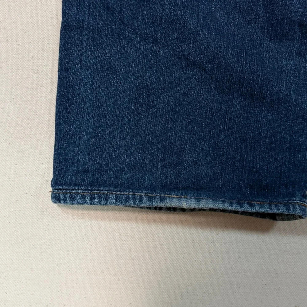 Vintage True Religion Mens Studded Leather Trim Jeans USA Made Size 36x30.5 y2K